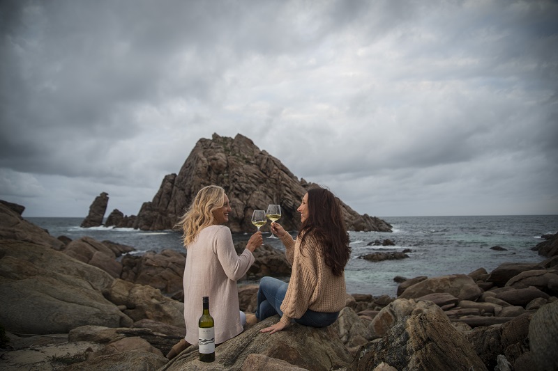 Two ladies enjoying the moment